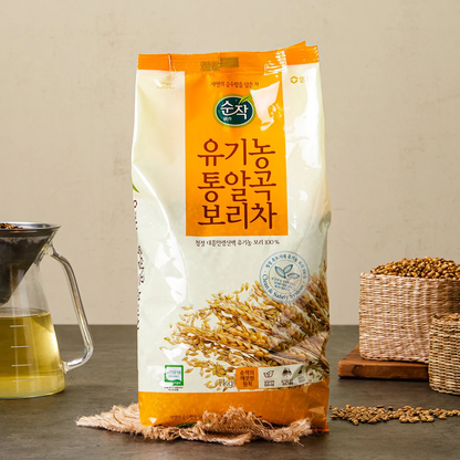 [Sempio] Organic Barley Tea (Roasted Grains) 500g 샘표 순작 유기농 보리차(알곡)