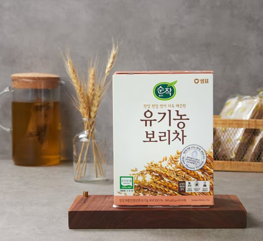 [Sempio] Instant Organic Corn Tea, Barley Tea 30T 샘표 순작 유기농 옥수수차  보리차