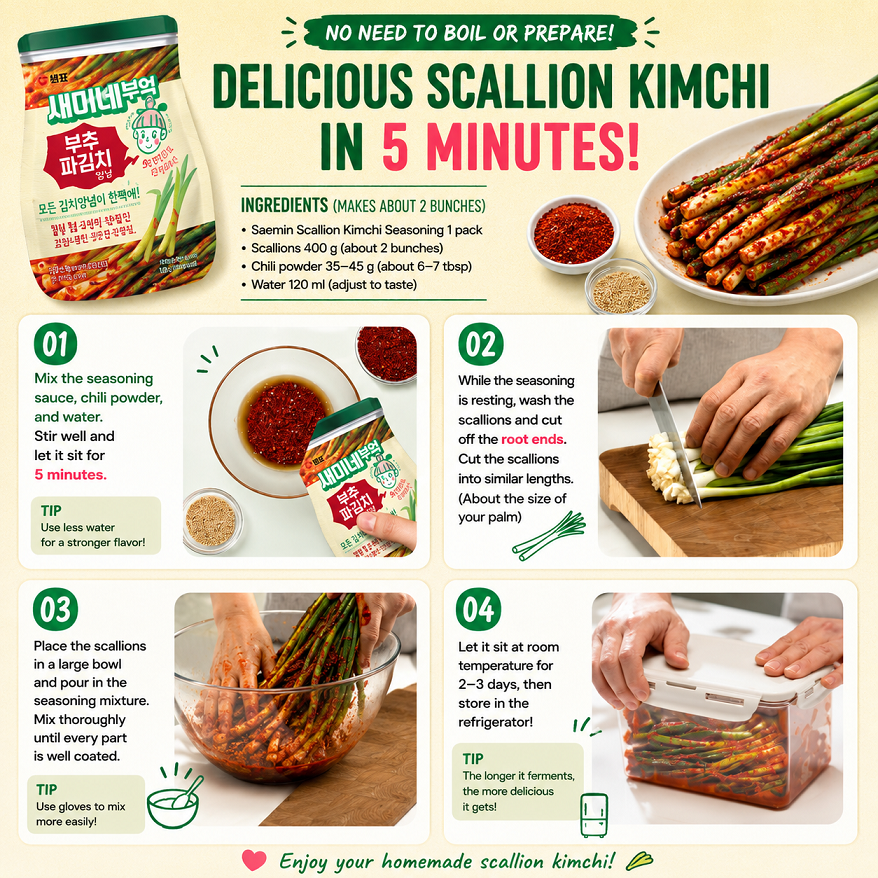 [Sempio] Saemi Kitchen Kimchi Seasoning Sauce 샘표 새미네부엌 겉절이 양념