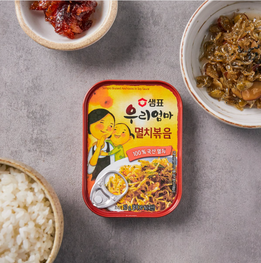 [Sempio] Stir-Fried Anchovies (Can)  50g 샘표 우리엄마 멸치볶음 (통조림)