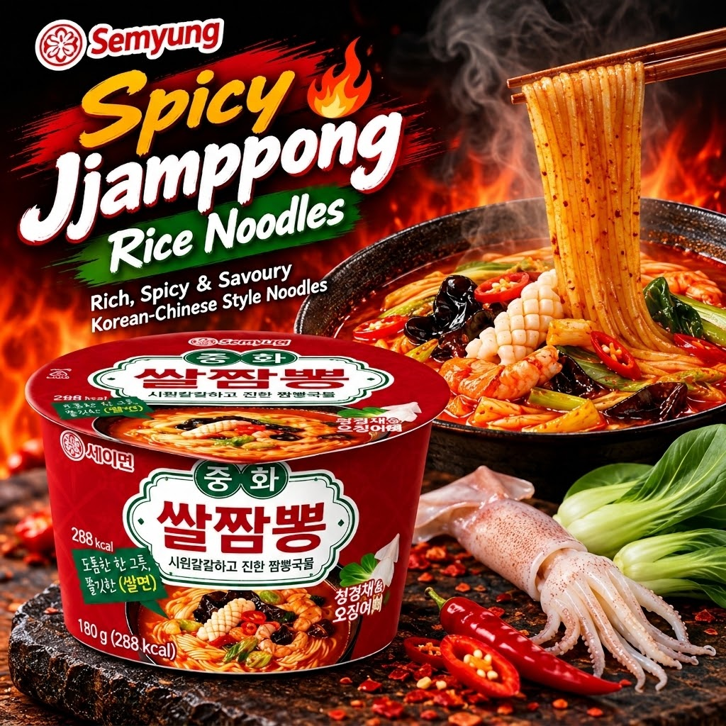 [KidariFood] Spicy Jjamppong Rice Noodles 180g 세이면 중화 쌀짬뽕