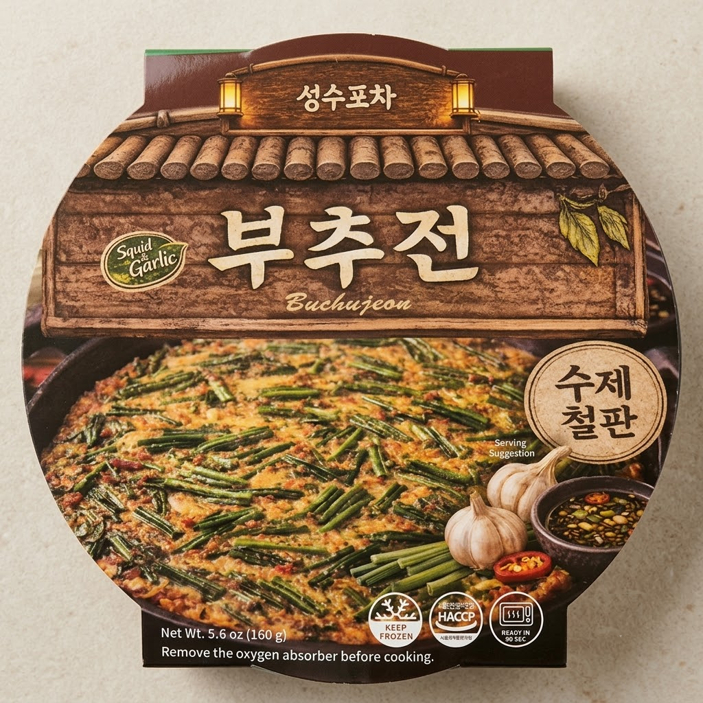 [Seongsu Pocha] Korean Pancake 160g – Kimchi Jeon / Chives Jeon 김치전 부추전