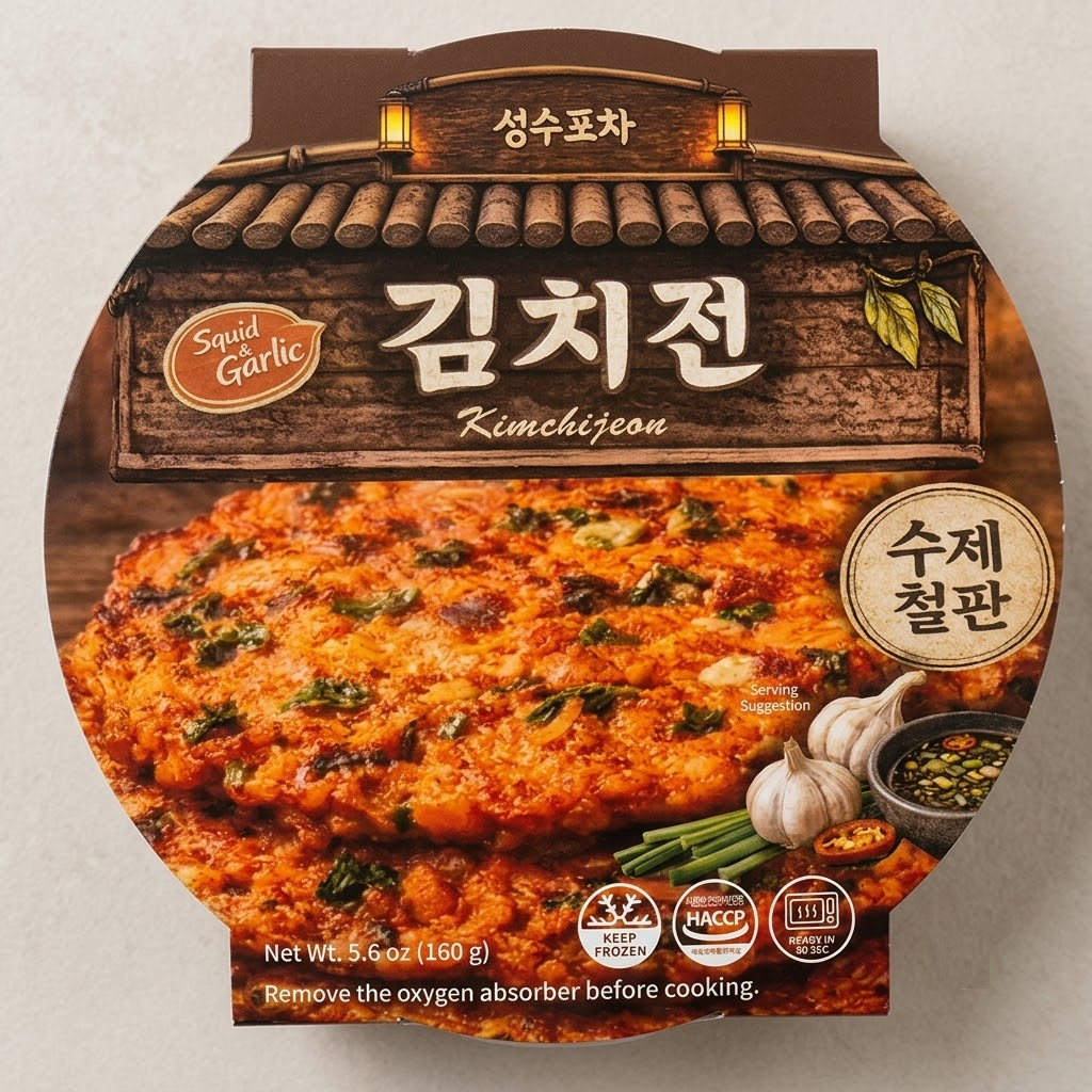 [Seongsu Pocha] Korean Pancake 160g – Kimchi Jeon / Chives Jeon 김치전 부추전