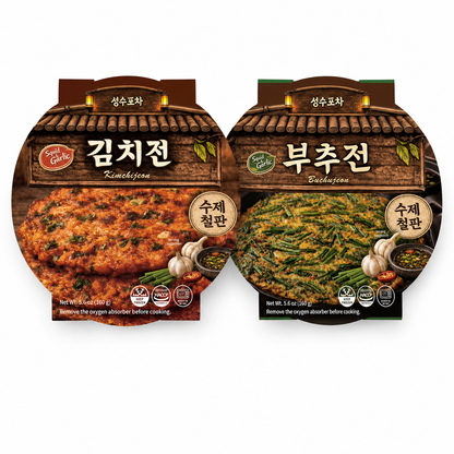 [Seongsu Pocha] Korean Pancake 160g – Kimchi Jeon / Chives Jeon 김치전 부추전