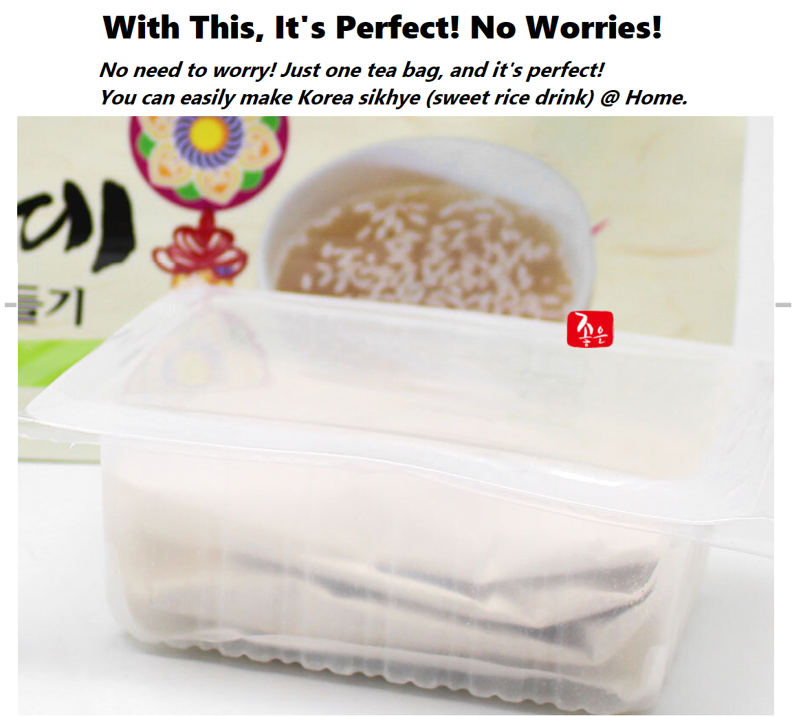 Homemade Shikhye (Sweet Rice Drink) Kit 240g (30g x 8 tea bags)  주말오후식혜만들기