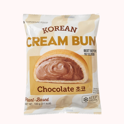 Shinsegae Korean Cream Bun (Frozen) 100g  신세계 크림번 (초코 / 딸기 / 오리지널)