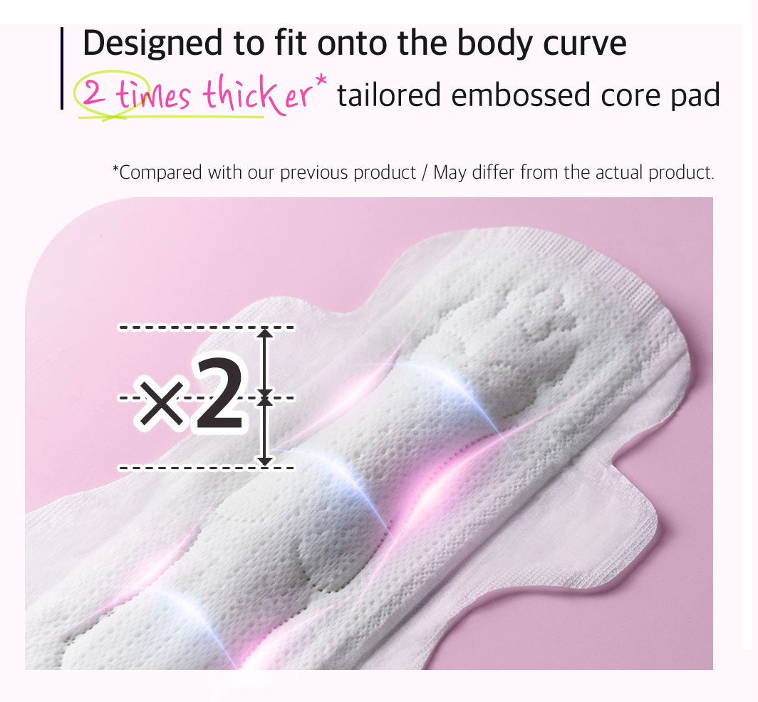 [Sofy] Bodyfit Sanitary Pads with Wings 16P (26cm/29cm) 쏘피 바디피트 볼록맞춤 생리대 날개형