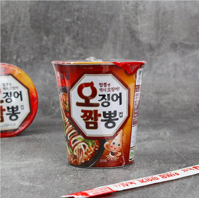 [Nongshim] Spicy Squid Jjamppong Ramen Cup 67gx6  농심 오징어짬뽕컵