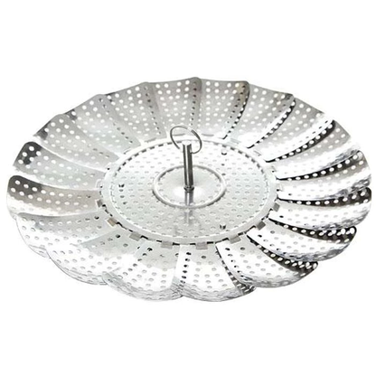 Kitchen Stainless Steel Foldable Steamer Basket (2 sizes) 스텐찜기 대
