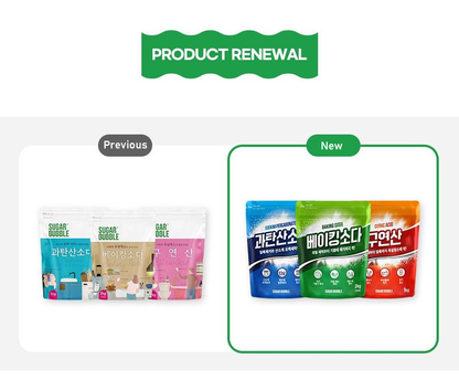 [Sugar Bubble] Multi-Purpose Cleaning Powder Series 과탄산소다 / 베이킹소다 / 구연산