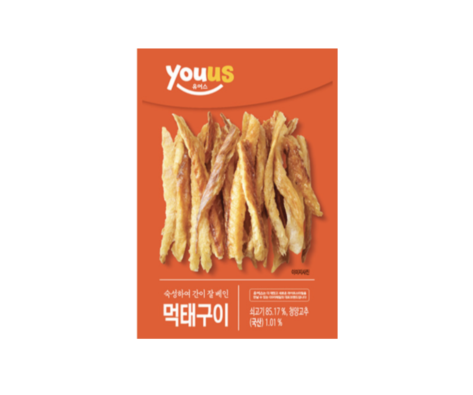 [GS25 YOUUS] Korean Squid Snack 먹태구이 핫다리 굿다리 세마리쥐포 땅콩버터맛오징어
