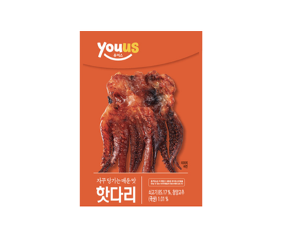 [GS25 YOUUS] Korean Squid Snack 먹태구이 핫다리 굿다리 세마리쥐포 땅콩버터맛오징어