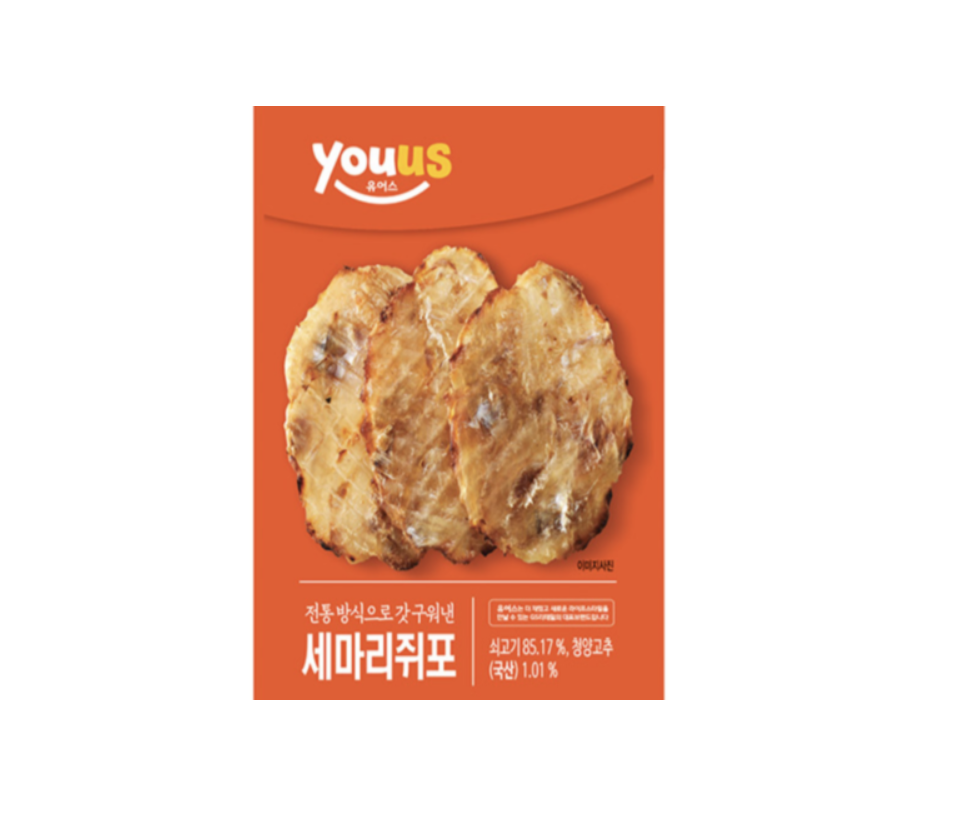 [GS25 YOUUS] Korean Squid Snack 먹태구이 핫다리 굿다리 세마리쥐포 땅콩버터맛오징어