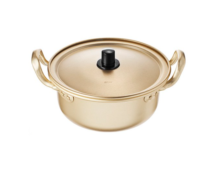 Korea Yang Eun Pot for Ramen | Aluminium Nickel-Silver Pot  알루미늄 양은 냄비