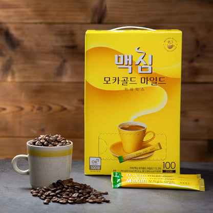 [Maxim] Mocha Gold Mild Instant Coffee Mix 12gx100T  맥심  모카골드 커피 믹스 100P
