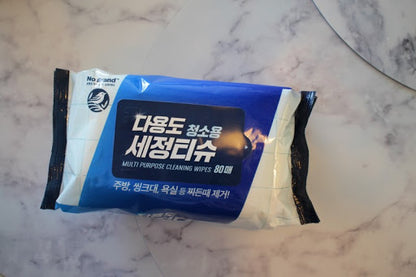 [No brand] Multi Purpose Cleaning Wipes 80p 노브랜드 다용도 청소용 세정티슈