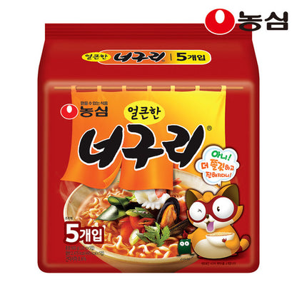 [Nongshim] Neoguri Spicy Ramen 120g x 5p 농심 얼큰한 너구리